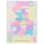 Persoonlijke raadsman of geestelijke gezondheidswe klembord (Achterkant)