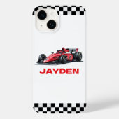 Persoonlijke raceauto voor jongens Case-Mate iPhone case (Achterkant)