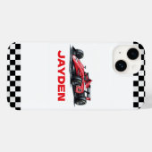 Persoonlijke raceauto voor jongens Case-Mate iPhone case (Achterkant (horizontaal))
