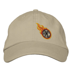 Persoonlijke raceblokmonogram geborduurde pet