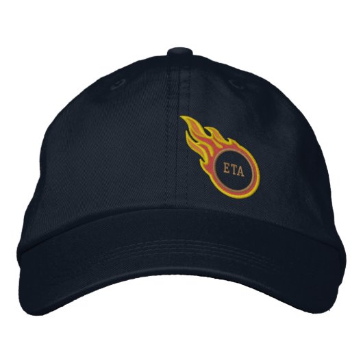 Persoonlijke raceblokmonogram geborduurde pet (Voorkant)