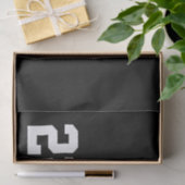 Persoonlijke racevlag zwart en wit tissuepapier (Geschenk)