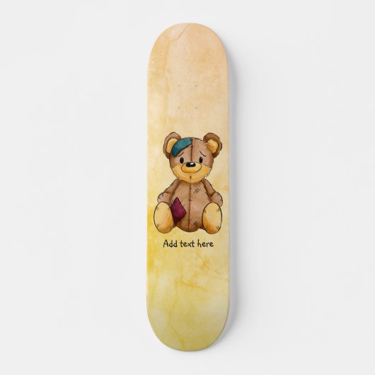 Persoonlijke Rag Doll Bear Skateboard (Voorkant)