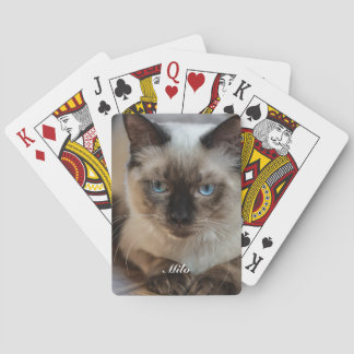 Persoonlijke Ragdoll Kat Foto en Naam Pokerkaarten