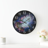 Persoonlijke Rainbow Crab Nebula Grote Klok (Huis)