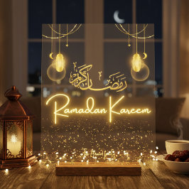Persoonlijke Ramadan Kareem Acryl Huis Decoratie B