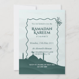Persoonlijke Ramadan Kareem Iftar Uitnodiging