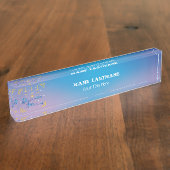 Persoonlijke Ramadan Mubarak Naambordje (Zijkant)