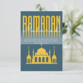Persoonlijke Ramadan Mubarak wenskaart Bedankkaart (Staand voorkant)