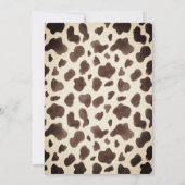 Persoonlijke Ranch CowBoy Baby shower Kaart (Achterkant)