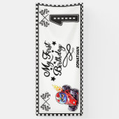 Persoonlijke rassenlijst met als geboortedag aange spandoek (Verticaal)