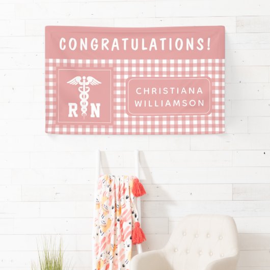 Persoonlijke raszuivere verpleegkundige Graduation Spandoek (Insitu)