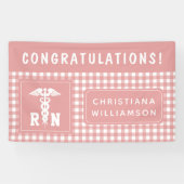 Persoonlijke raszuivere verpleegkundige Graduation Spandoek (Horizontaal)