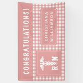 Persoonlijke raszuivere verpleegkundige Graduation Spandoek (Verticaal)