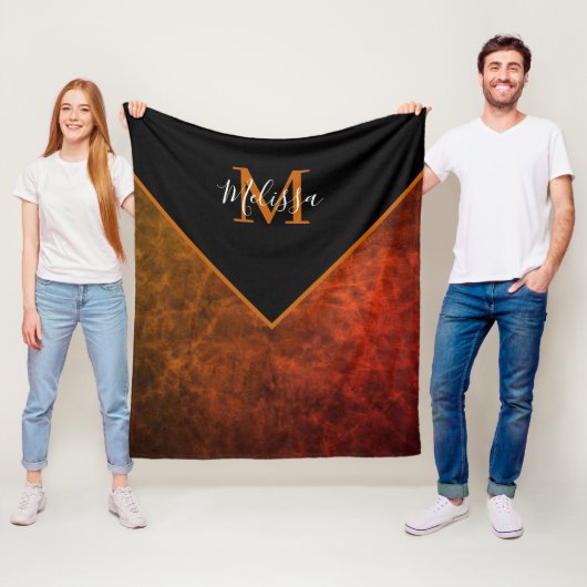 Persoonlijke rawhide gepersonaliseerd  fleece deken (In situ)