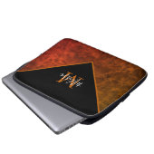 Persoonlijke rawhide gepersonaliseerd laptop sleeve (Voorkant onderkant)