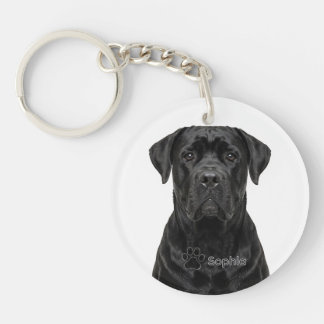 Persoonlijke realistische Cane Corso-honden-sleute Sleutelhanger