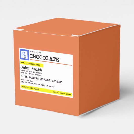 Persoonlijke Recept Chocolade Bedankdoosjes (Voorkant Zijde)