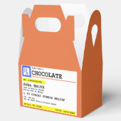 Persoonlijke Recept Chocolade RX Bedankdoosjes (Geopend)