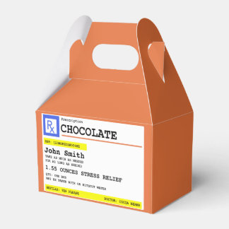 Persoonlijke Recept Chocolade RX Bedankdoosjes