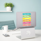 Persoonlijke Recepten Scheiders Sticker (Laptop op bureau)