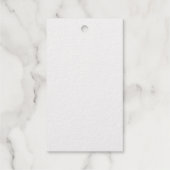 Persoonlijke Rechthoekige Witte Folie Geschenklabe Cadeaulabels (Achterkant)