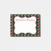 Persoonlijke Red Cherry Post It Notes (Voorkant)