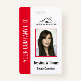 Persoonlijke Red Corporate Employee Security-ID Badge