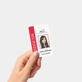 Persoonlijke Red Corporate Employee Security-ID Badge (Handheld)