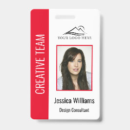 Persoonlijke Red Corporate Employee Security-ID Badge