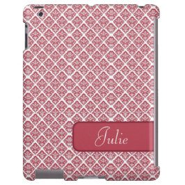 Persoonlijke Red Damask iPad-draagtas Case-Mate iPhone Case