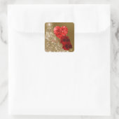 Persoonlijke Red Diamond Roos Sticker (Tas)