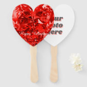 Persoonlijke Red Diamond set ventilatoren Handwaaier (Voorkant en achterkant)