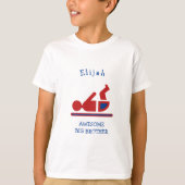 Persoonlijke Red GEWELDIGE BIG BROTHER T-shirt (Voorkant)