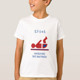 Persoonlijke Red GEWELDIGE BIG BROTHER T-shirt