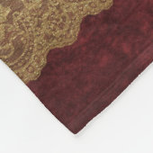 Persoonlijke Red Gold Ethnic Princess Nursery Fleece Deken (Hoek)