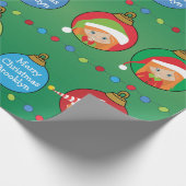 Persoonlijke Red Hair Girl Elf Cadeaupapier (Hoek)