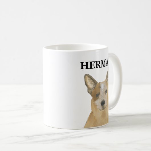 Persoonlijke Red Heeler Australian Cattledog Koffiemok (Voorkant rechts)