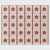 Persoonlijke Red Kerstcarol Muziek Cadeaupapier (Vlak)