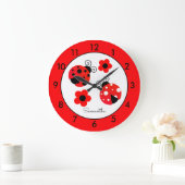 Persoonlijke Red Ladybug  Grote Klok (Huis)