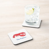 Persoonlijke Red Lobster Bier Onderzetter (Rechterzijde)