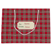 Persoonlijke Red Pset-kerstcadeau Groot Cadeauzakje (Voorkant)