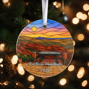 Persoonlijke Red Rocks Park en Amphitheatre Acryl Ornament