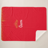 Persoonlijke Red Sherpa Blanket Deken (Voorkant (horizontaal))