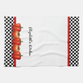 Persoonlijke Red Tomaten Pepper Italiaanse stijl Theedoek (Horizontaal)