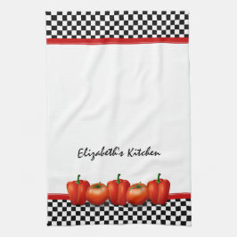 Persoonlijke Red Tomaten Pepper Italiaanse stijl Theedoek