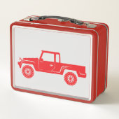 Persoonlijke Red Truck en Puzzle (Achterkant)