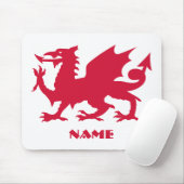 Persoonlijke Red Welsh Dragon Muismat (Met muis)