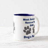 Persoonlijke redding Dog Dad Gifts Dog Paws MOK (Voorkant rechts)