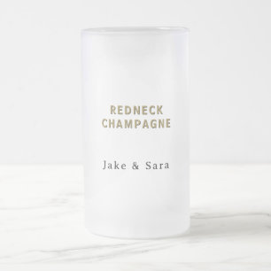 Persoonlijke Redneck Champagne Matglas Bierpul
